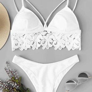 NWOT Classy White Bikini